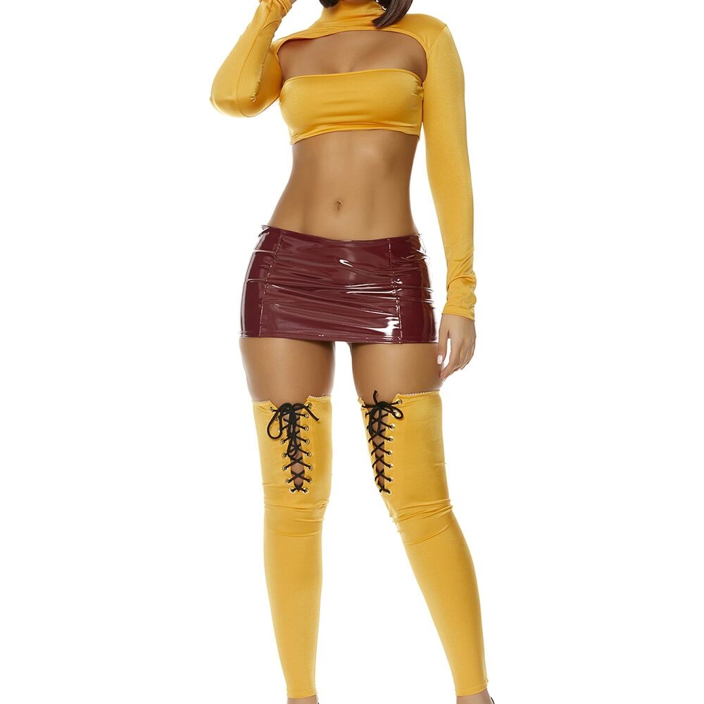 8107 That Solves That Cartoon Character Costume, Mustard, M/L